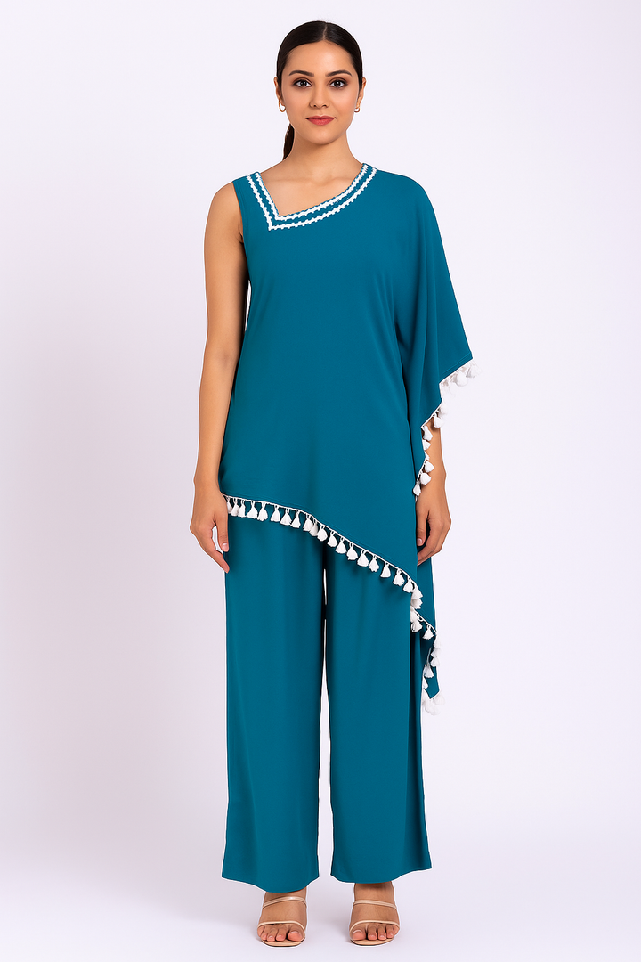 Sky Blue Stylish Cord Set