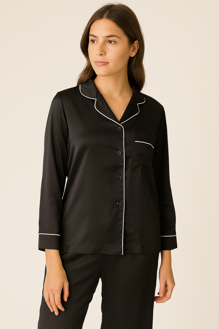 Black Elegant Night Suit