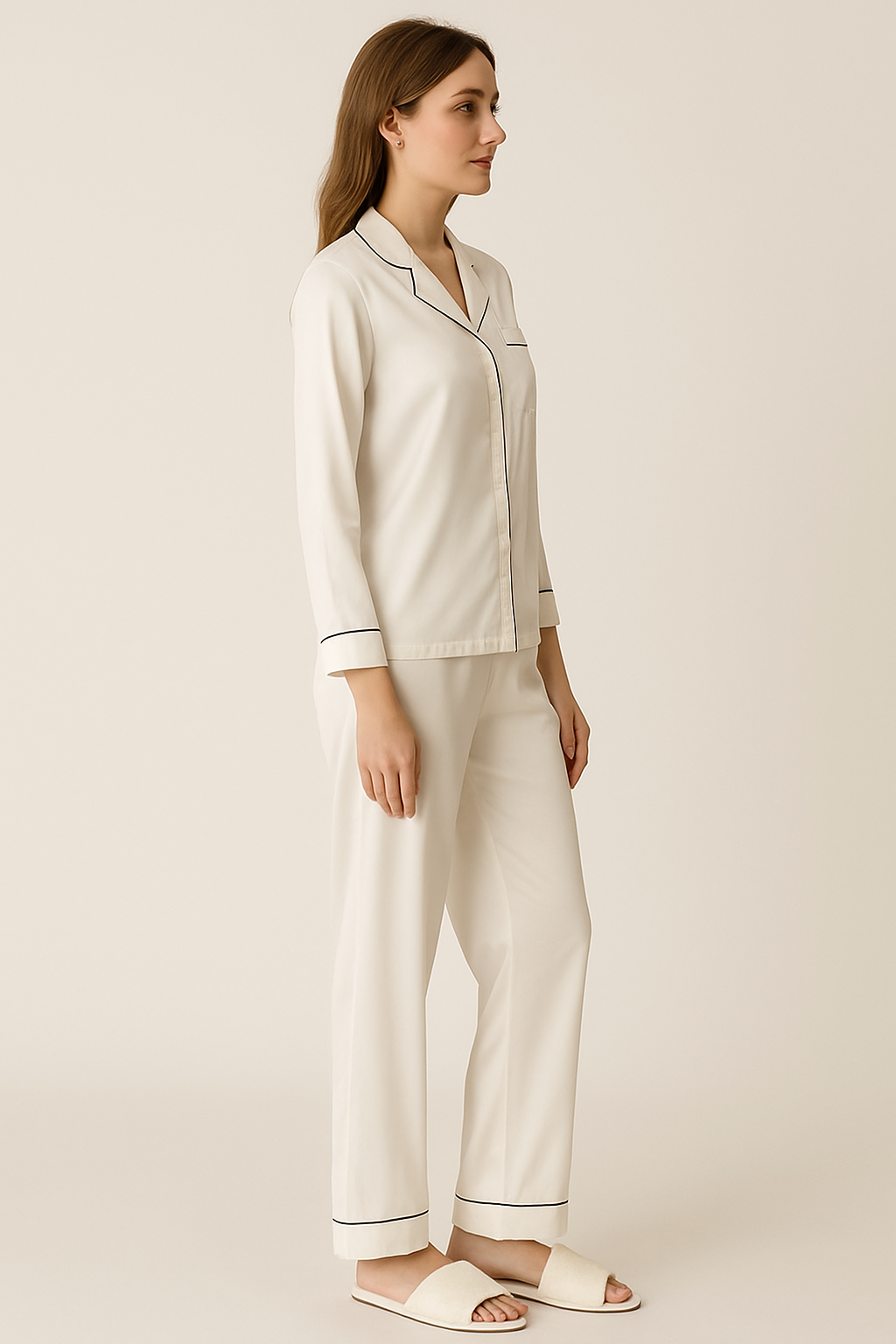 White elegant Night Suit