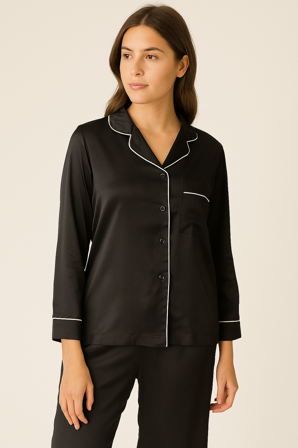 Black Elegant Night Suit