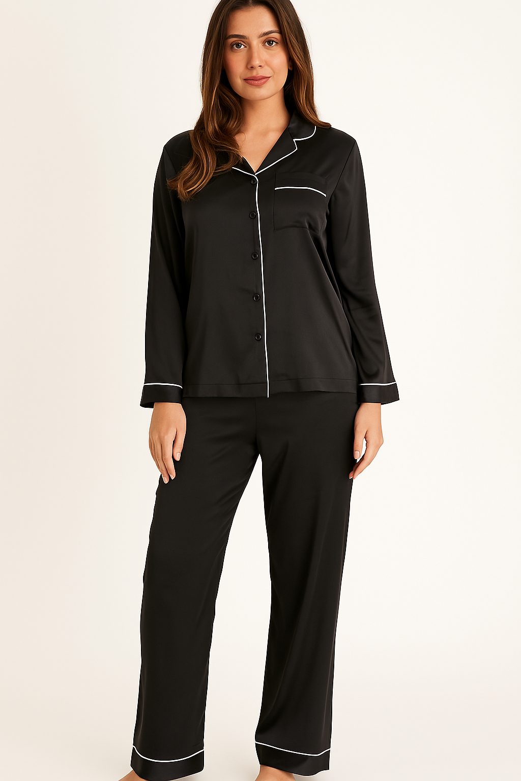 Black Elegant Night Suit