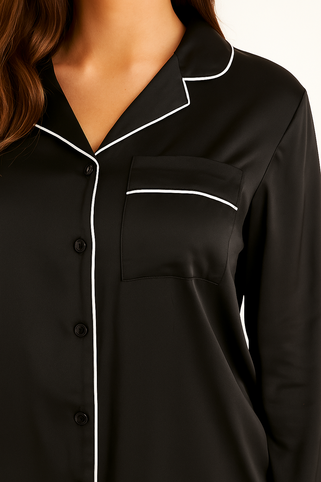 Black Elegant Night Suit